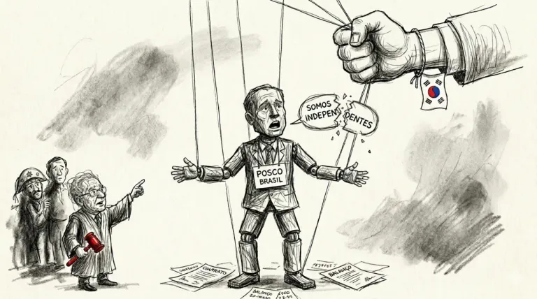 Caricatura: La confusión patrimonial lleva a la Justicia a alcanzar a la controlante extranjera en la ejecución