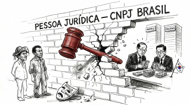 Caricatura: Un grupo económico internacional puede responder por la deuda de su filial brasileña