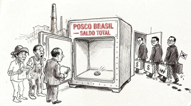 Caricatura: Entendé cómo la gigante coreana pidió la quiebra, dijo tener R$ 109,00 de saldo y puede dejar un agujero millonario a empresas brasileñas