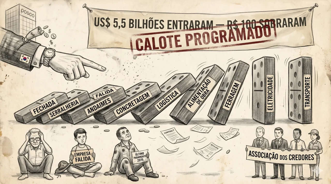 Caricatura: POSCO: default in Ceará