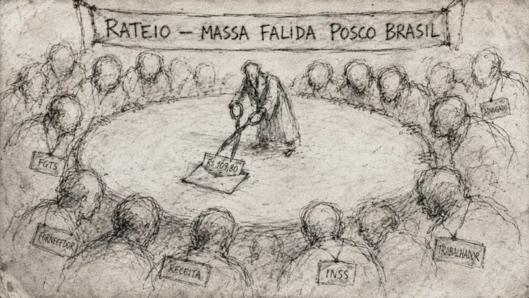 Caricatura: Empresa coreana que debe millones les dice a los acreedores que tiene R$ 1,09 en la cuenta