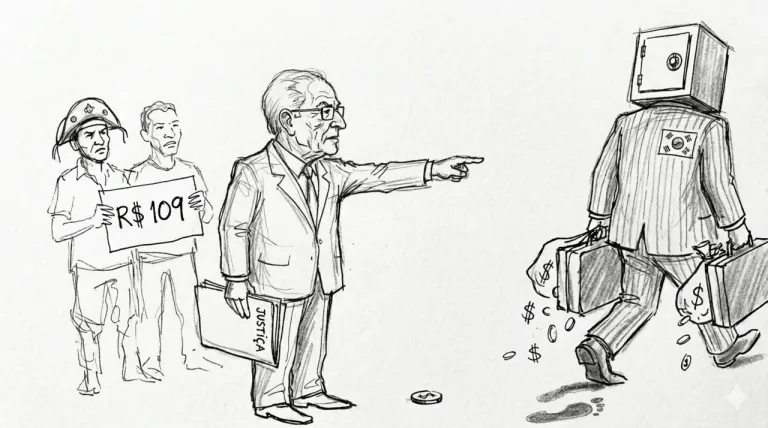 Caricatura: Un exministro entra en la pelea de los acreedores brasileños contra la gigante coreana