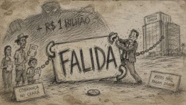 Caricatura: Carlos Madeiro analiza la decisión contra POSCO en el caso Ceará